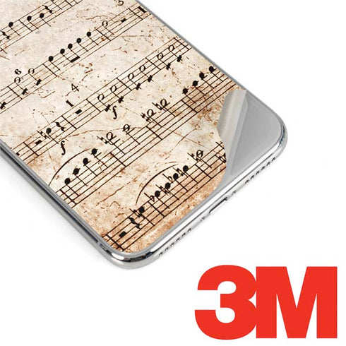 Antique Notes iPhone X Skin