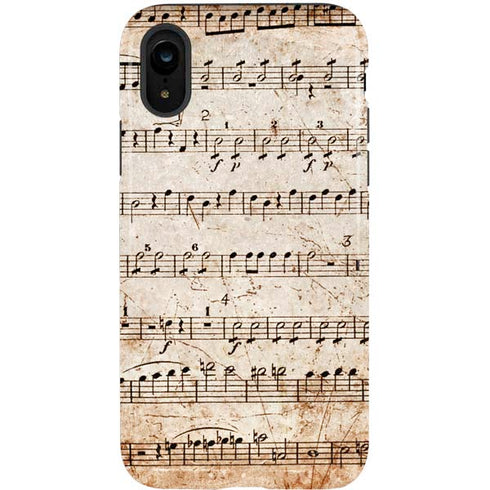 Antique Notes iPhone XR Pro Case