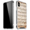 Antique Notes iPhone XS Max Clear Case