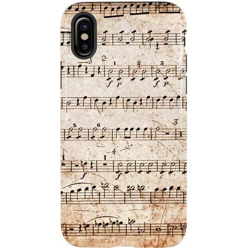 Antique Notes iPhone XS Pro Case