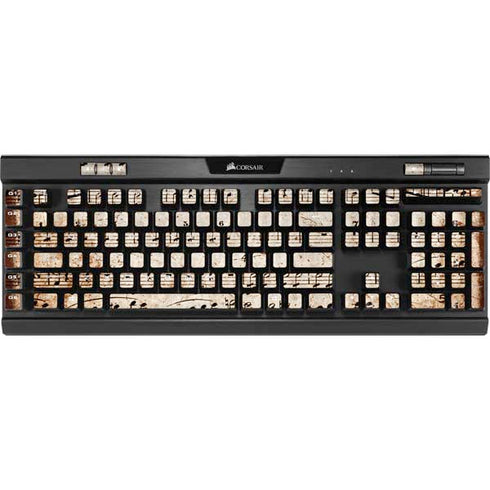 Antique Notes K95 RGB PLATINUM Mechanical Gaming Keyboard Skin