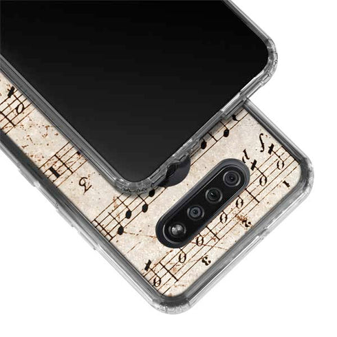Antique Notes LG K51/Q51 Clear Case