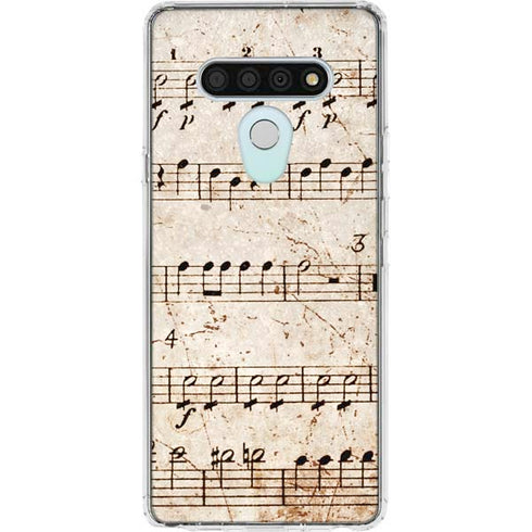 Antique Notes LG Stylo 6 Clear Case
