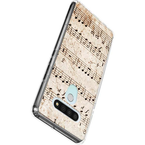 Antique Notes LG Stylo 6 Clear Case