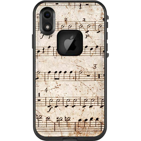 Antique Notes LifeProof Fre iPhone Skin