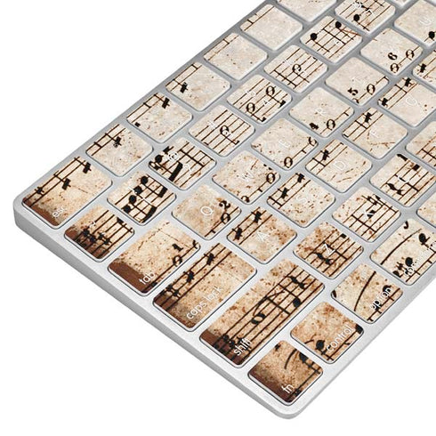 Antique Notes Magic Keyboard Skin
