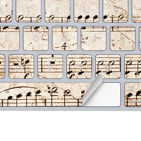 Antique Notes Magic Keyboard Skin