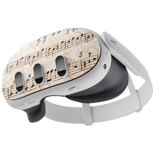 Antique Notes Meta Quest 3 Skin