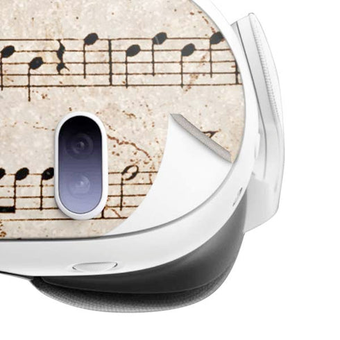 Antique Notes Meta Quest 3 Skin