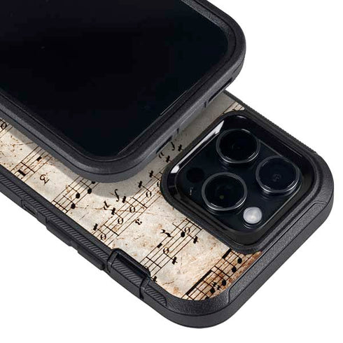 Antique Notes Otterbox Defender iPhone Skin