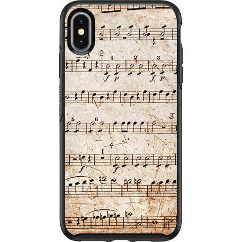 Antique Notes Otterbox Symmetry iPhone Skin