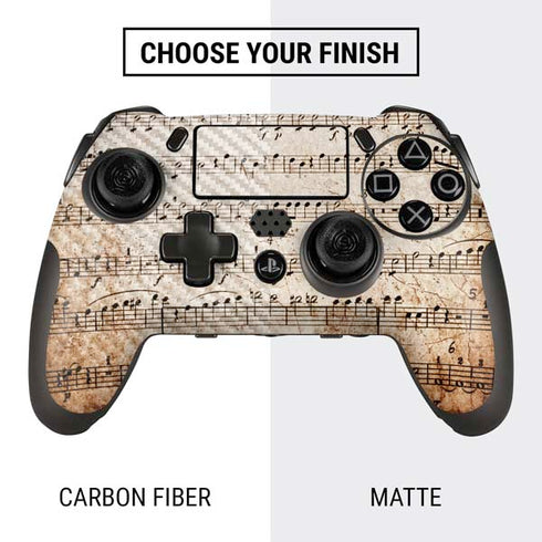 Antique Notes PlayStation Scuf Vantage 2 Controller Skin