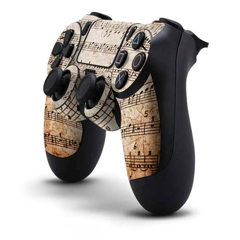 Antique Notes PS4 Controller Skin