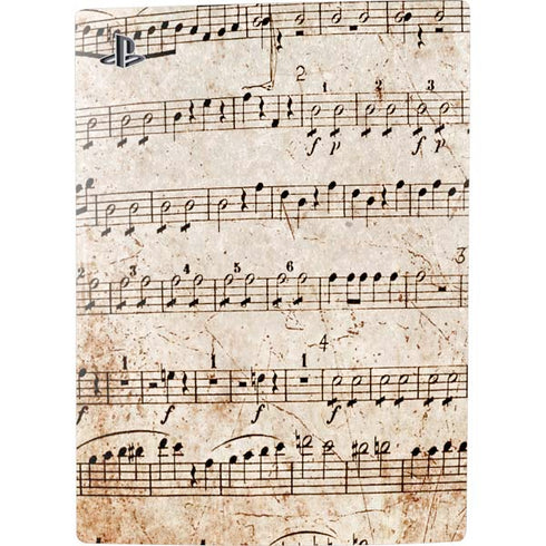 Antique Notes PS5 Console Skin