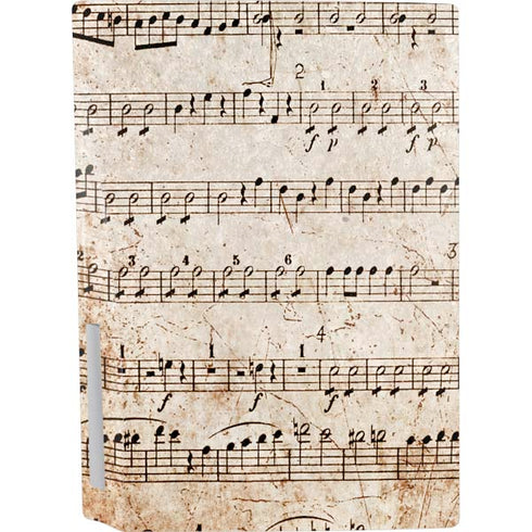 Antique Notes PS5 Console Skin