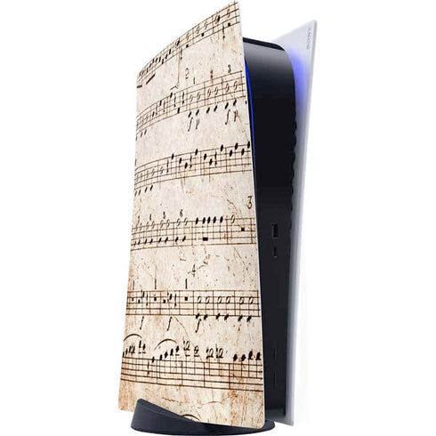 Antique Notes PS5 Digital Edition Console Skin