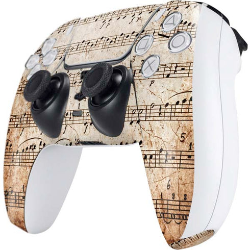 Antique Notes PS5 Controller Skin