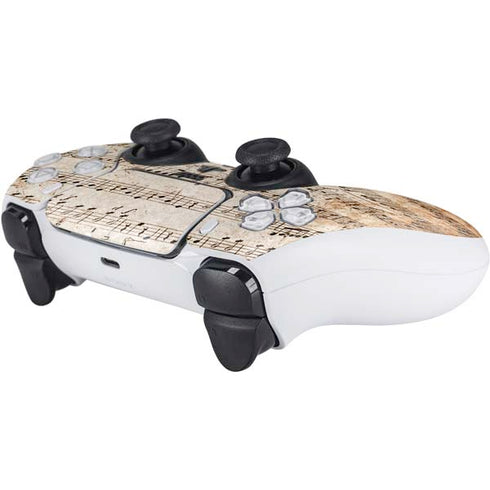 Antique Notes PS5 Controller Skin