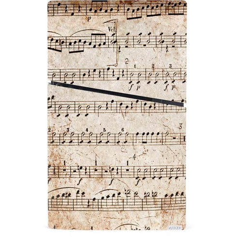 Antique Notes PS5 Slim Digital Edition Bundle Skin