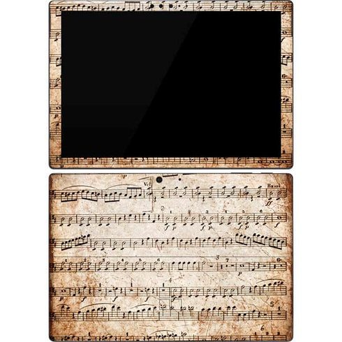 Antique Notes Surface Pro 7 Skin