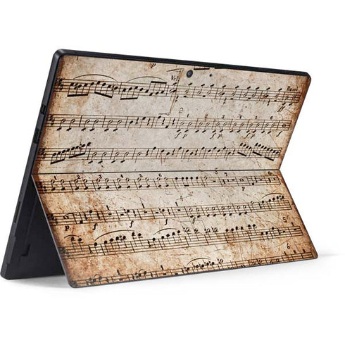 Antique Notes Surface Pro 7 Skin