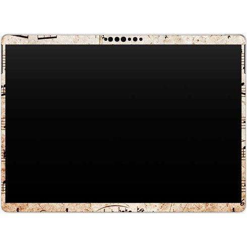Antique Notes Surface Pro 9 Skin