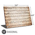 Antique Notes Universal Laptop 12in (9.8 x 6.8in) Skin