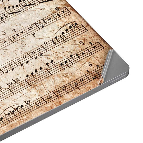 Antique Notes Universal Laptop 12in (9.8 x 6.8in) Skin