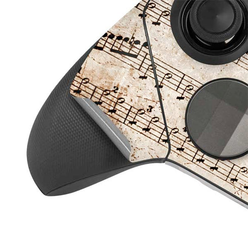 Antique Notes Xbox Elite Wireless Controller Series 2 Skin