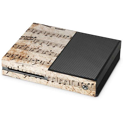 Antique Notes Xbox One Console Skin