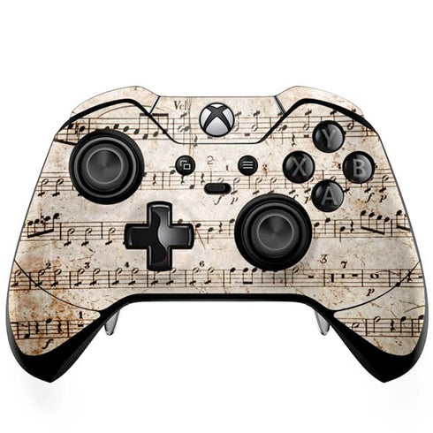 Antique Notes Xbox One Elite Controller Skin