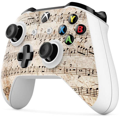 Antique Notes Xbox One S Controller Skin