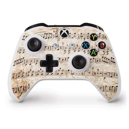 Antique Notes Xbox One S Controller Skin