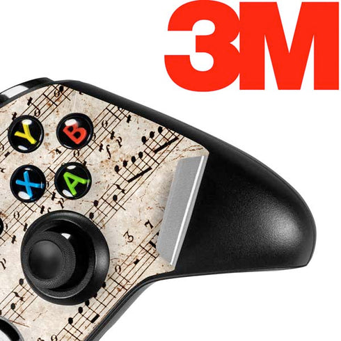 Antique Notes Xbox One X Controller Skin