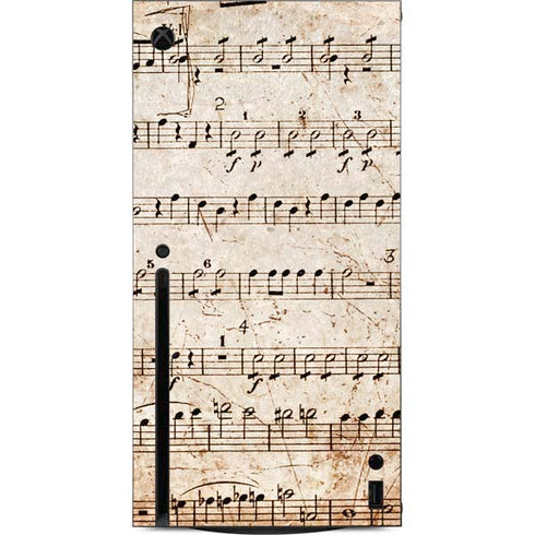 Antique Notes Xbox Series X Console Skin