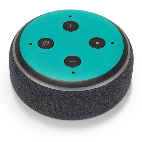 Aqua Blue Blue Solid Amazon Echo Dot Skin