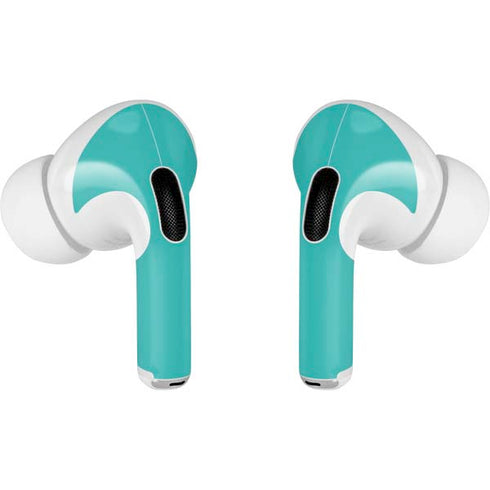 Aqua Blue Blue Solid Apple AirPods Pro Skin