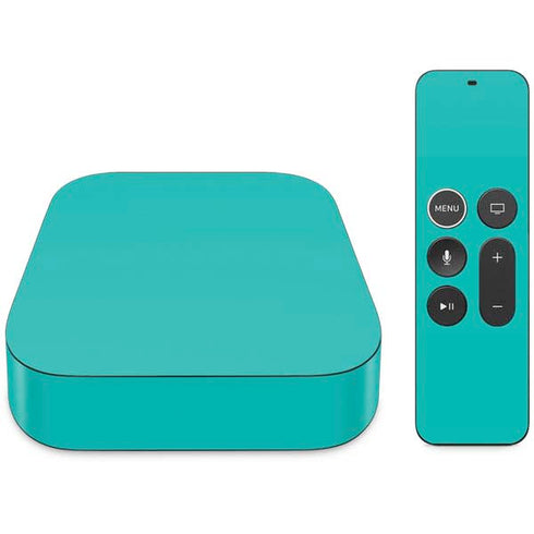 Aqua Blue Blue Solid Apple TV Skin