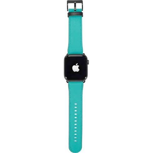 Aqua Blue Blue Solid Apple Watch Band 38-40mm
