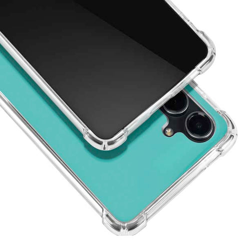 Aqua Blue Galaxy S23 FE Clear Case