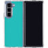 Aqua Blue Galaxy Z Fold5 5G Clear Case