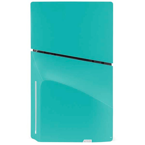 Aqua Blue PS5 Slim Disk Bundle Skin