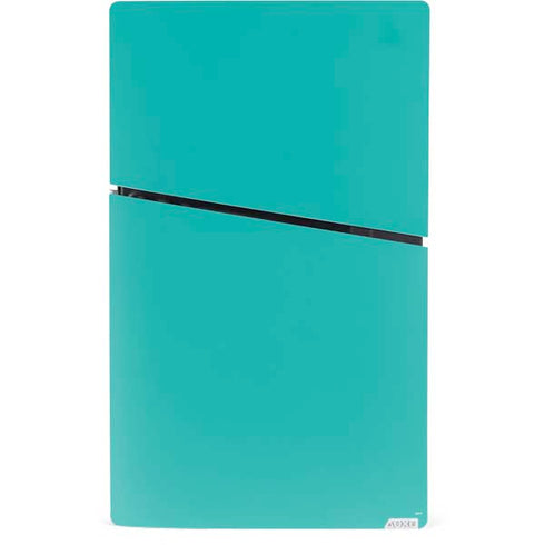 Aqua Blue PS5 Slim Digital Edition Console Skin