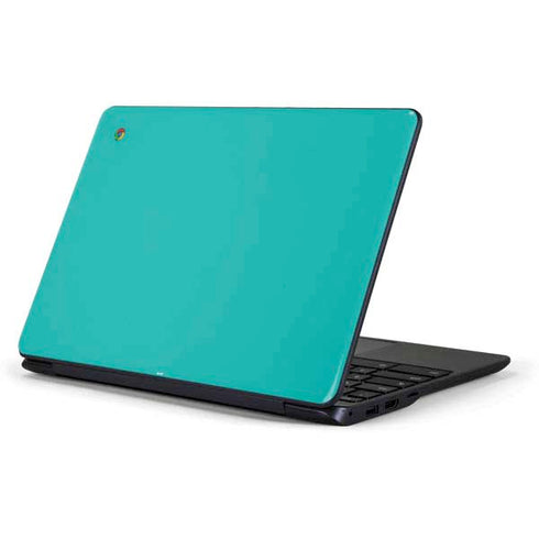 Aqua Blue Blue Solid Samsung Chromebook Skin