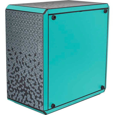 Aqua Blue Blue Solid Cooler Master MasterBox Q300L Mini Tower Skin
