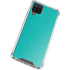 Aqua Blue Blue Solid Galaxy A12 Clear Case
