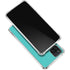 Aqua Blue Blue Solid Galaxy A12 Clear Case