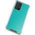 Aqua Blue Blue Solid Galaxy A52 5G Clear Case