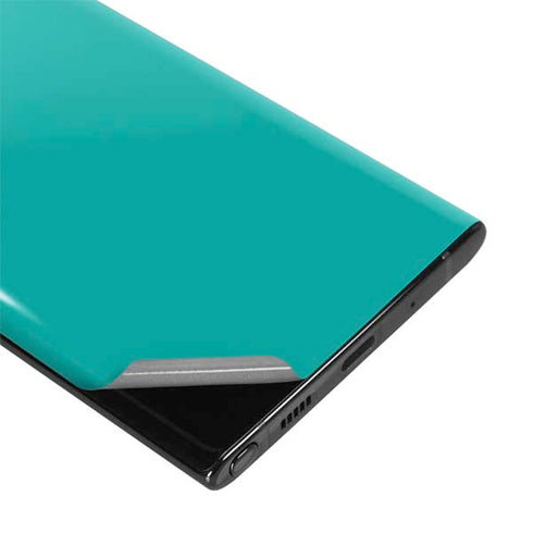 Aqua Blue Blue Solid Galaxy Note 10 Skin