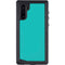 Aqua Blue Blue Solid Galaxy Note 10 Waterproof Case